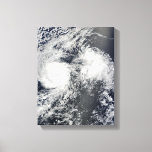 Hurricane Felicia and Storm Enrique east of Haw Canvas Print