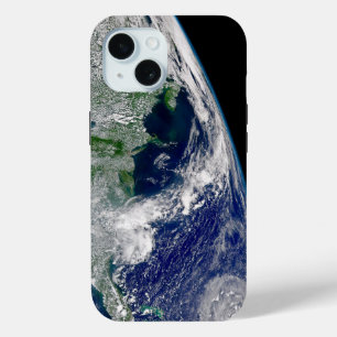 Hurricane Frances On A Partial Earth. iPhone 15 Case