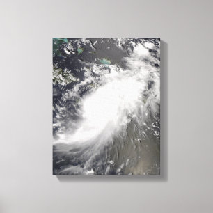 Hurricane Gustav over Hispaniola Canvas Print