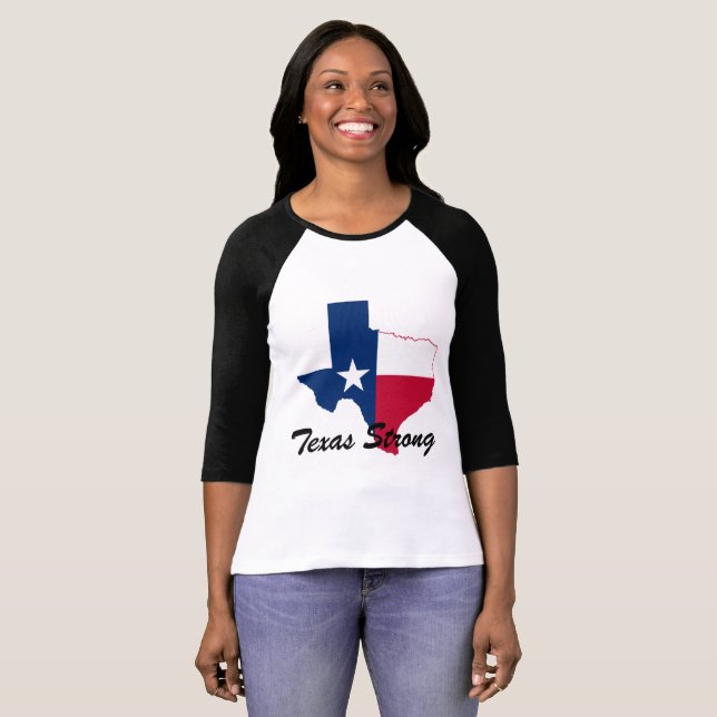 Hurricane Harvey Texas Strong T-Shirt (Front Full)