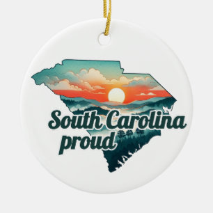 Hurricane Helene Fundraiser South Carolina Strong Ceramic Tree Decoration