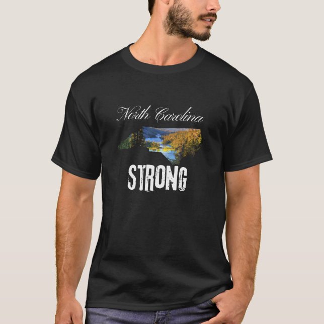 Hurricane Helene North Carolina Strong T-Shirt (Front)
