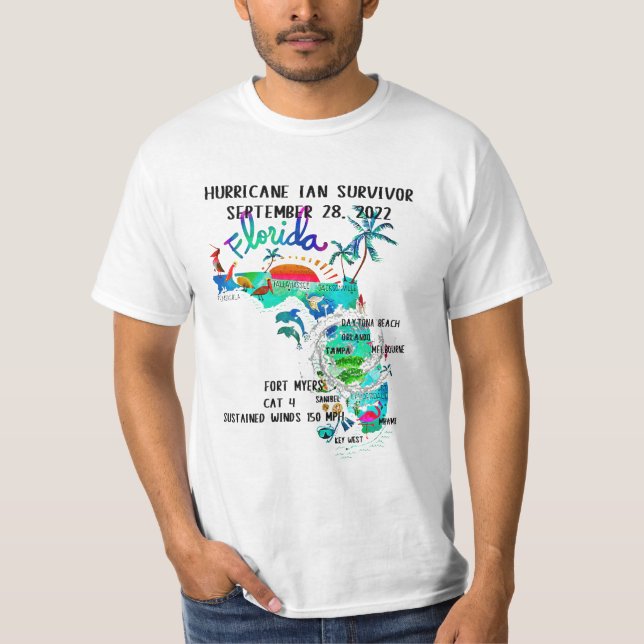 Hurricane Ian Survivor T-Shirt (Front)