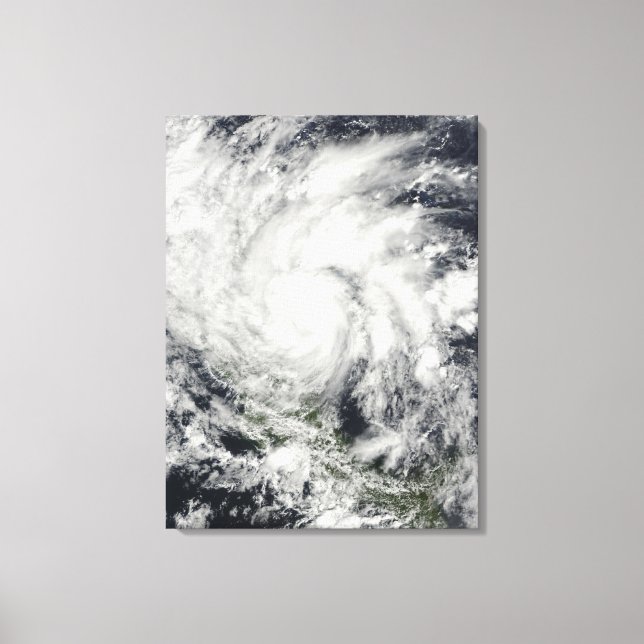 Hurricane Ida over Nicaragua Canvas Print (Front)