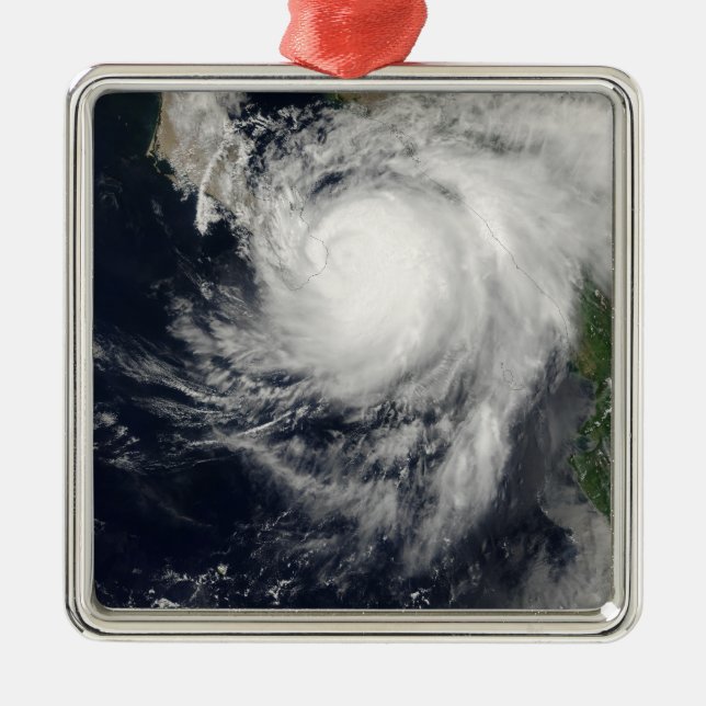 Hurricane Ignacio Metal Tree Decoration (Front)