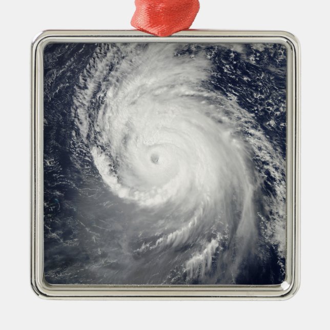 Hurricane Igor in the Atlantic Ocean Metal Tree Decoration (Front)