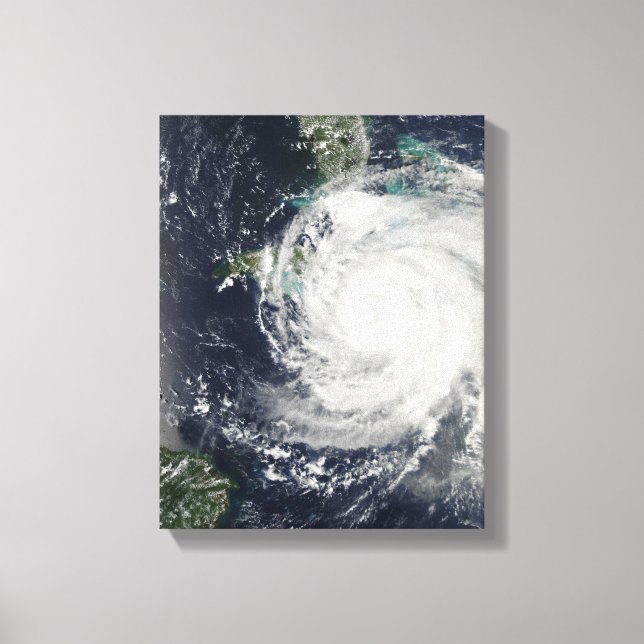 Hurricane Ike over Cuba, Jamaica, and the Baham Canvas Print (Front)