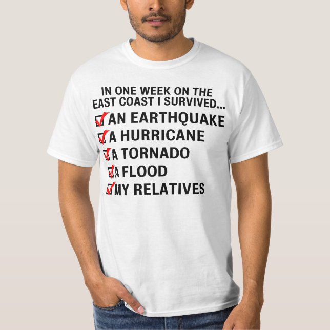 Hurricane Irene / East Coast Survival Value Shirt (Front)