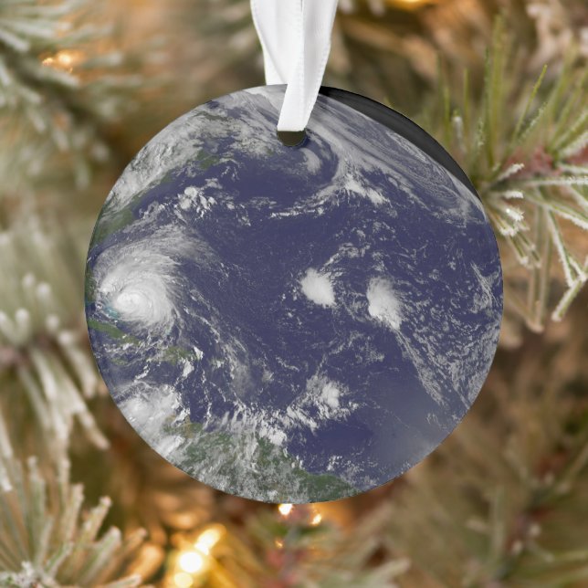 Hurricane Irene Moving Through The Bahamas. Ornament (Tree)