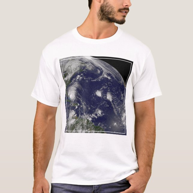 Hurricane Irene Moving Through The Bahamas. T-Shirt (Front)