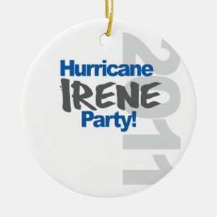 Hurricane Irene Party 2011 Ceramic Tree Decoration
