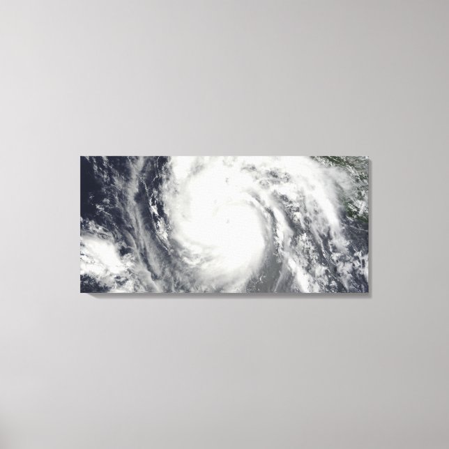 Hurricane Jimena approaching Baja California Canvas Print (Front)