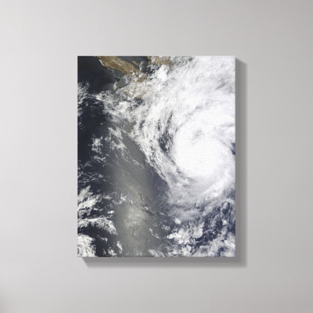 Hurricane Jimena over Baja California Canvas Print (Front)