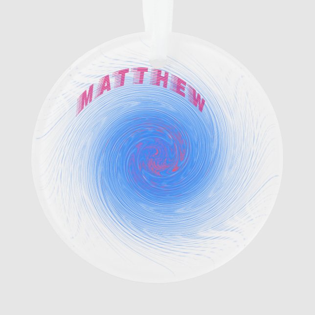 Hurricane Matthew Ornament (Back)