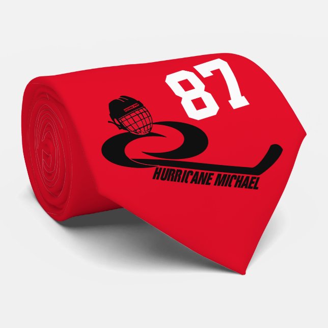 Hurricane MICHAEL Customisable Team Hockey Tie (Rolled)