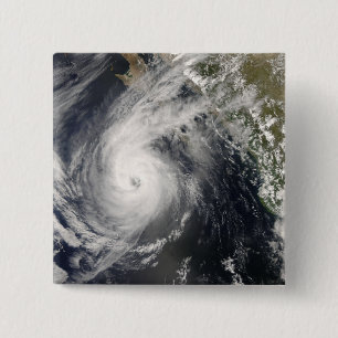 Hurricane Norbert off Mexico 2 15 Cm Square Badge