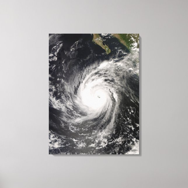 Hurricane Norbert off Mexico Canvas Print (Front)