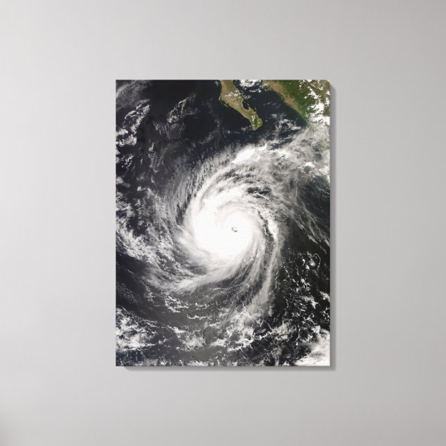 Hurricane Norbert off Mexico Canvas Print (Front)