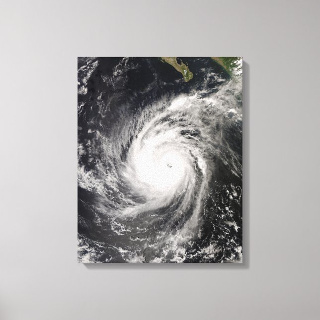 Hurricane Norbert off Mexico Canvas Print (Front)