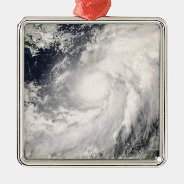 Hurricane Omar Metal Tree Decoration (Front)