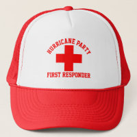 Hurricane Party First Responder Trucker Hat