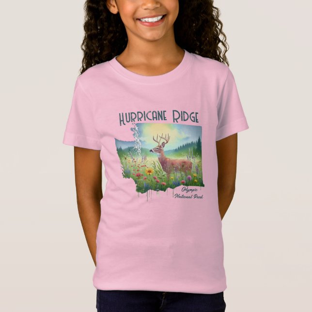 Hurricane Ridge National Park Souvenir Gift T-Shirt (Front)
