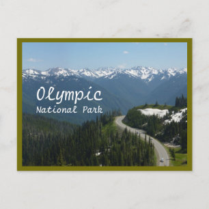Hurricane Ridge (Olympic N.P.) with text Postcard