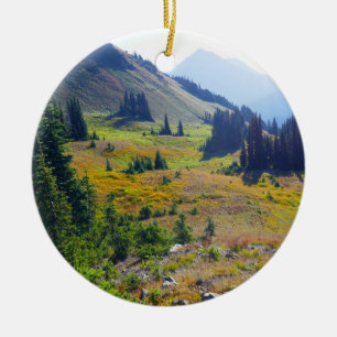 Hurricane Ridge Trail Ceramic Tree Decoration