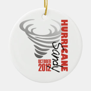Hurricane Sandy 2012 Ceramic Tree Decoration