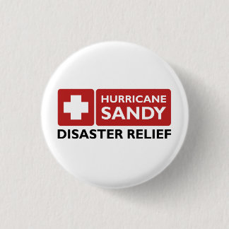 Hurricane Sandy 3 Cm Round Badge