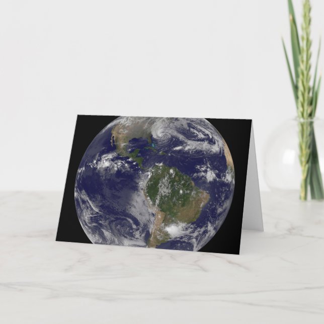 Hurricane Sandy Along The East Coast Of The Us. Card (Front)