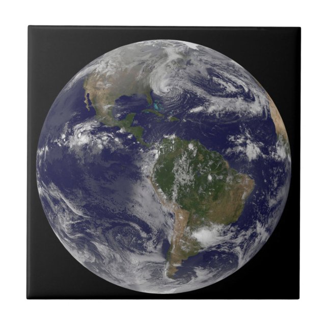 Hurricane Sandy Along The East Coast Of The Us. Tile (Front)