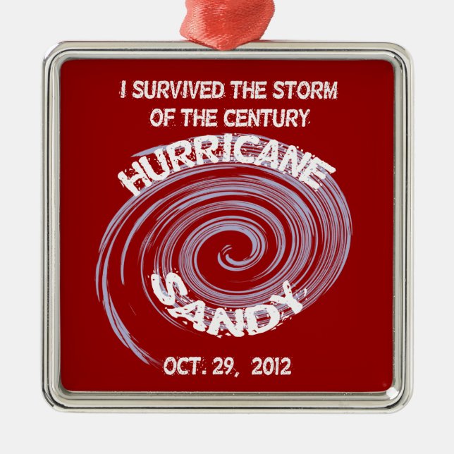 Hurricane Sandy Ornament (Front)