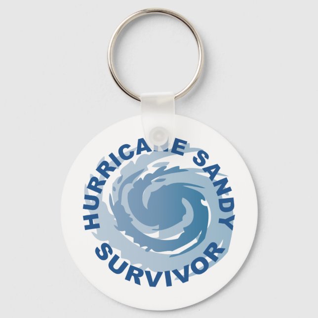 Hurricane Sandy Survivor 2012 Key Ring (Front)