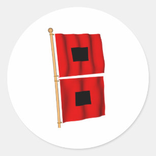 Hurricane Warning Classic Round Sticker