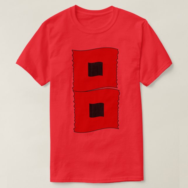 Hurricane Warning Flags Storm Flags 1 T-Shirt (Design Front)