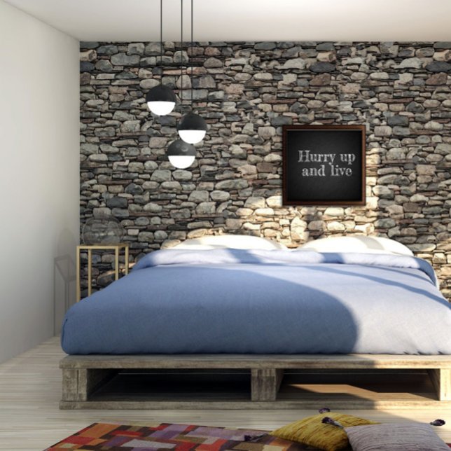 Hurry up and live charcoal encouragement poster (Creator Uploaded)