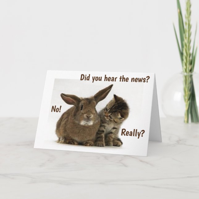 HURRY UP AND SAY ****HAPPY EASTER**** CARD (Front)