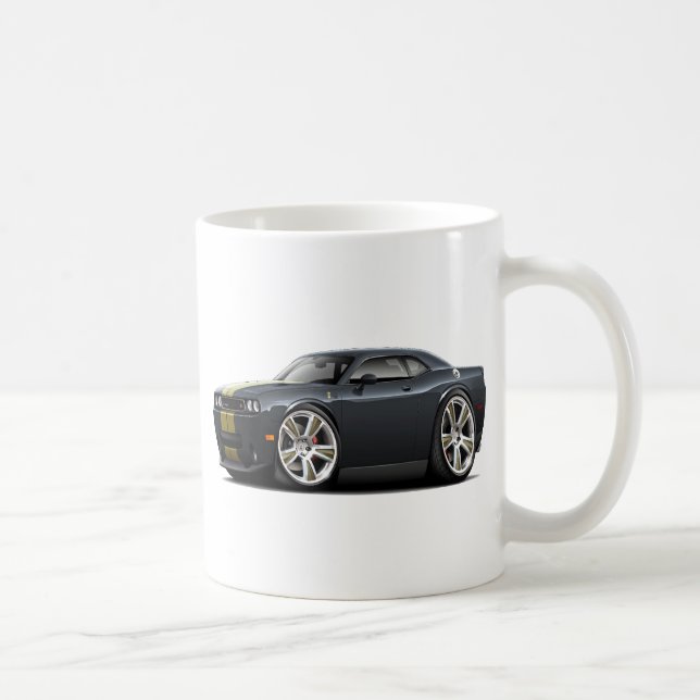 Hurst Challenger Black-Gold Car Coffee Mug (Right)