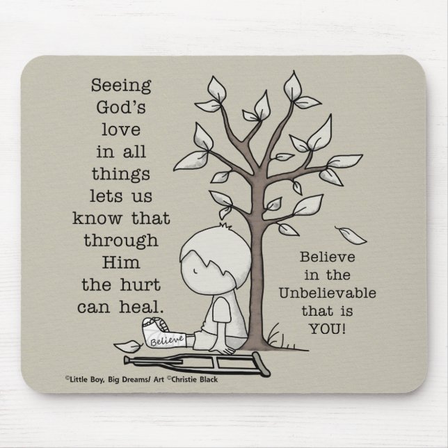 Hurts Can Heal Mouse Pad (Front)