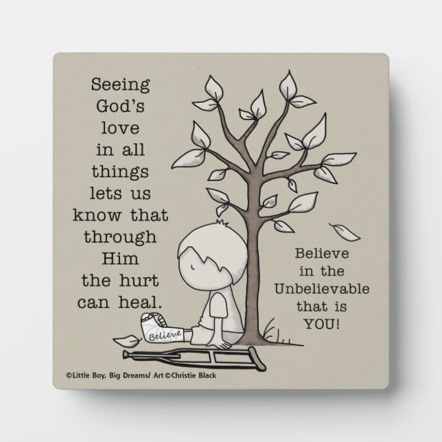 Hurts Can Heal Plaque (Front)