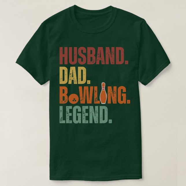 Hus Dad Bowling12 T-Shirt (Design Front)