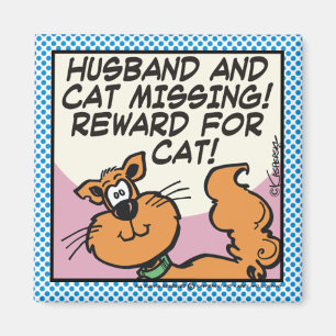 Husband and Cat Magnet