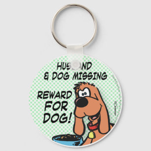 Husband and Dog Key Ring