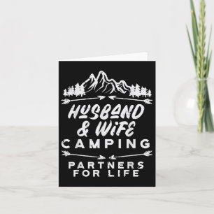 Husband And Wife Camping Matching Couple Camper Me Card