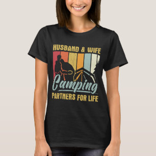 Husband And Wife Camping Partners For Life  2 T-Shirt