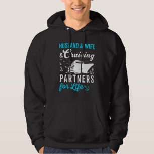 Husband and Wife Cruise Partners For Life Cruising Hoodie