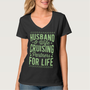Husband And Wife Cruising Partners For Life Annive T-Shirt