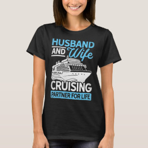 Husband And Wife Cruising Partners For Life Diver  T-Shirt