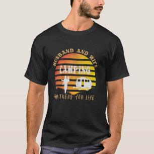 Husband And Wife Partners For Life Camping Trailer T-Shirt
